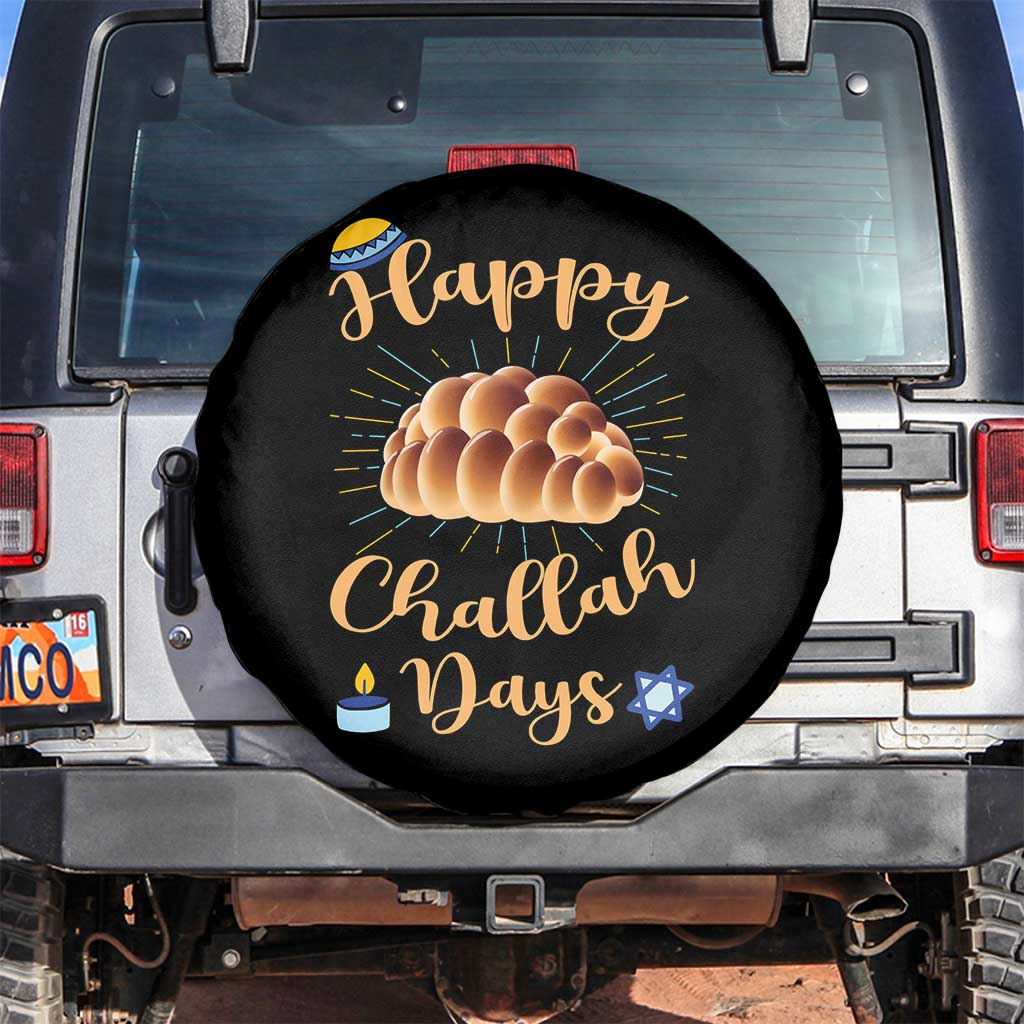 Funny Hanukkah Happy Challah Days Spare Tire Cover Jewish Gift - Wonder Print Shop