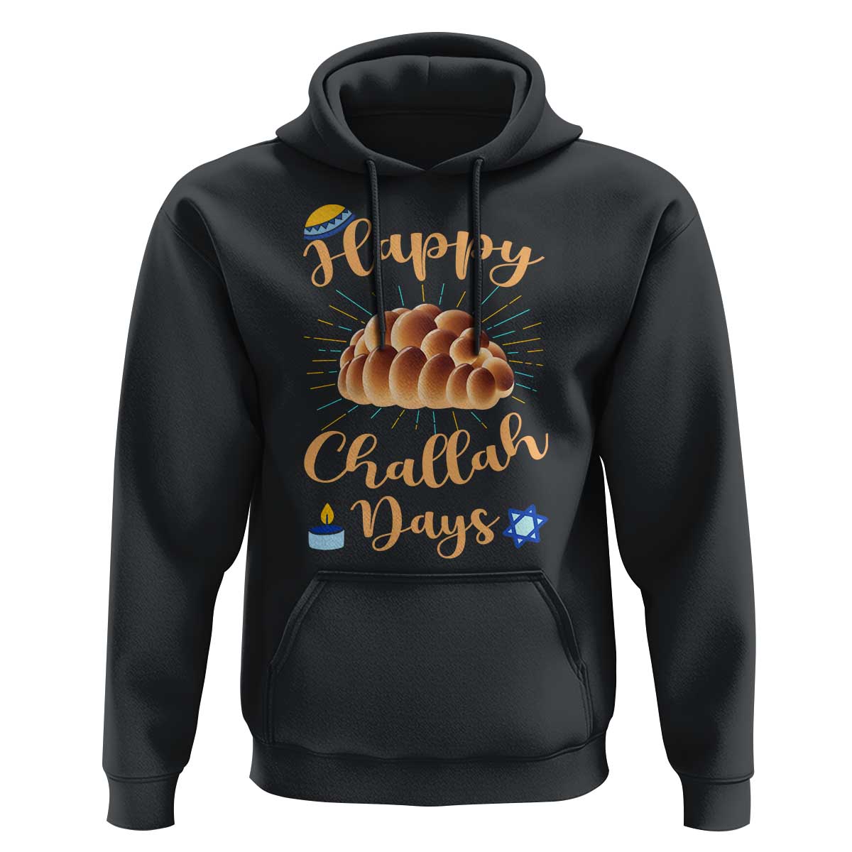 Funny Hanukkah Happy Challah Days Hoodie Jewish Gift - Wonder Print Shop