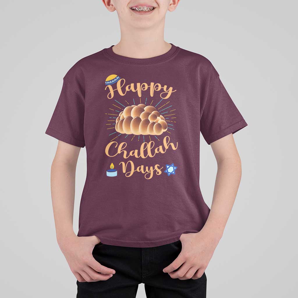 Funny Hanukkah Happy Challah Days T Shirt For Kid Jewish Gift - Wonder Print Shop