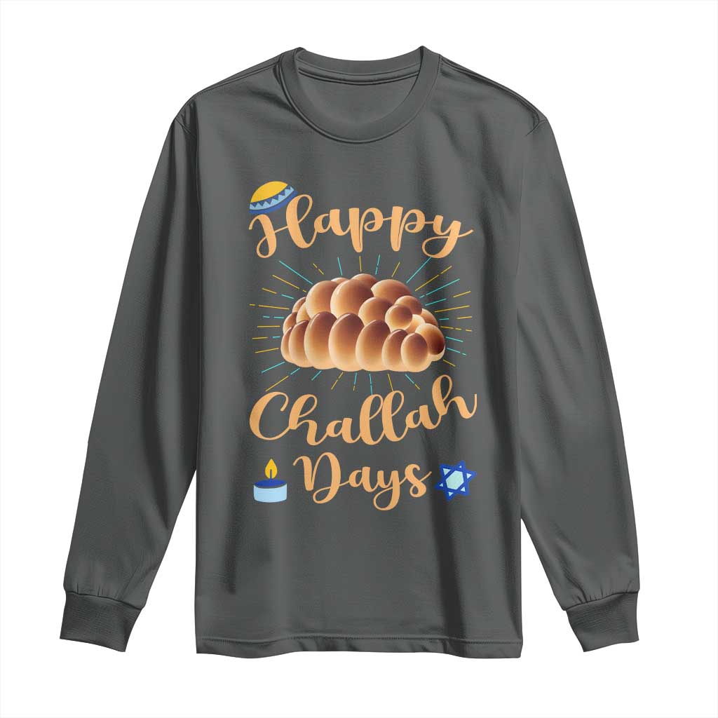 Funny Hanukkah Happy Challah Days Long Sleeve Shirt Jewish Gift - Wonder Print Shop
