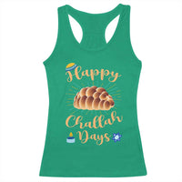 Funny Hanukkah Happy Challah Days Racerback Tank Top Jewish Gift - Wonder Print Shop