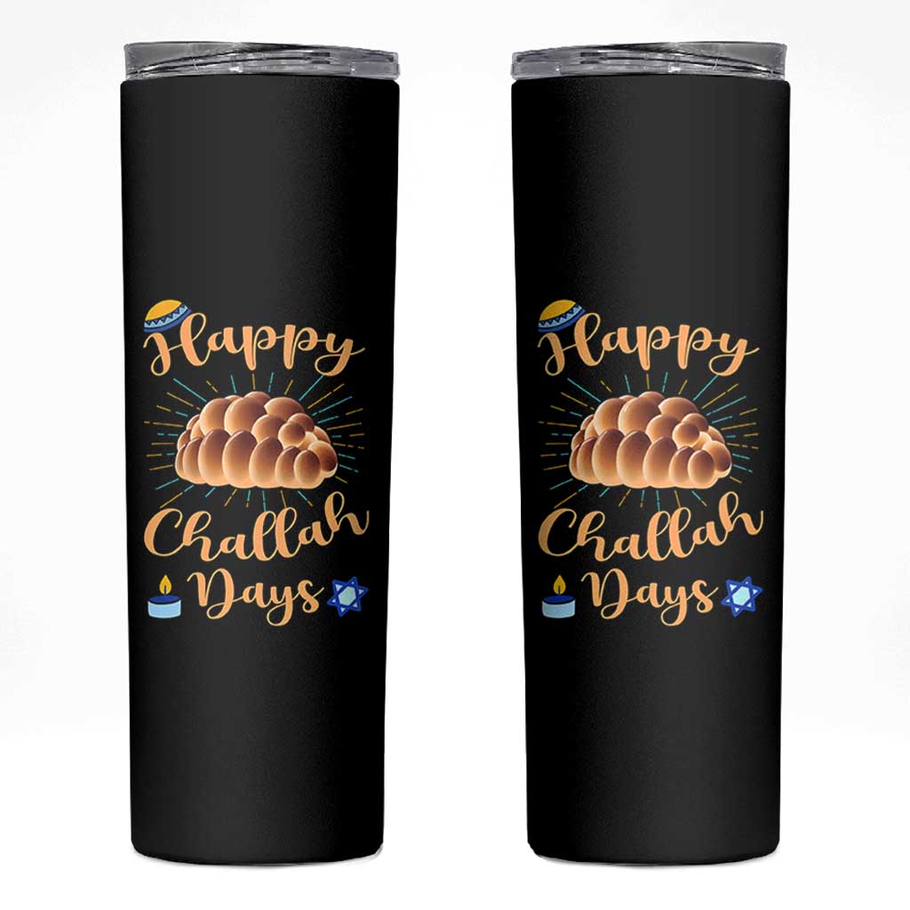 Funny Hanukkah Happy Challah Days Skinny Tumbler Jewish Gift - Wonder Print Shop