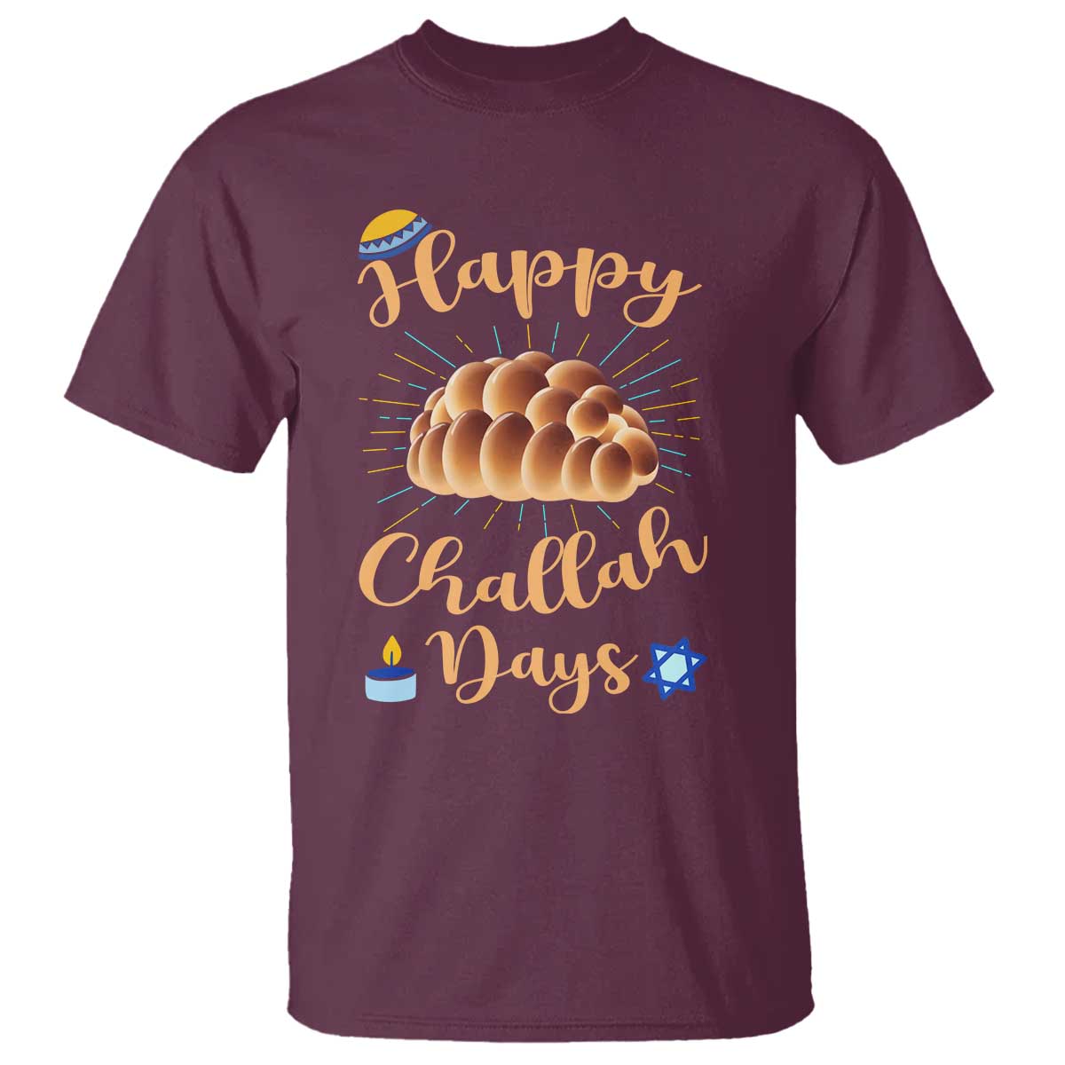 Funny Hanukkah Happy Challah Days T Shirt Jewish Gift - Wonder Print Shop