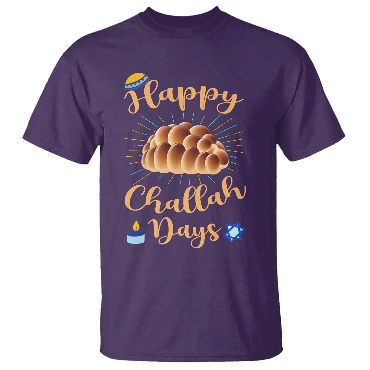 Funny Hanukkah Happy Challah Days T Shirt Jewish Gift - Wonder Print Shop