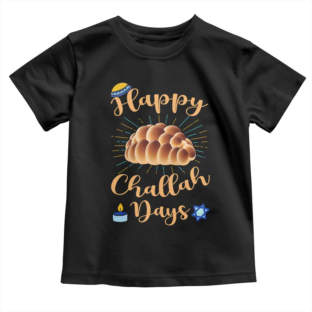 Funny Hanukkah Happy Challah Days Toddler T Shirt Jewish Gift - Wonder Print Shop