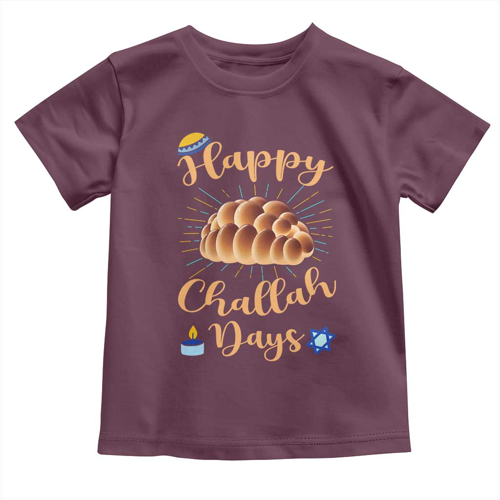 Funny Hanukkah Happy Challah Days Toddler T Shirt Jewish Gift - Wonder Print Shop