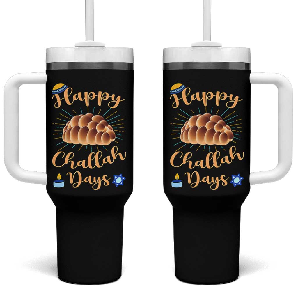 Funny Hanukkah Happy Challah Days Tumbler With Handle Jewish Gift - Wonder Print Shop