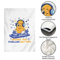 Hanukkah DJ Challah And Dreidel Garden Flag Funny Jewish Gift - Wonder Print Shop