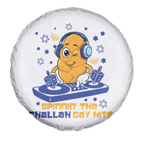 Hanukkah DJ Challah And Dreidel Spare Tire Cover Funny Jewish Gift - Wonder Print Shop