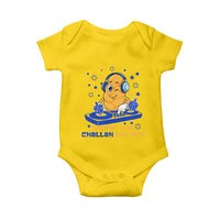 Hanukkah DJ Challah And Dreidel Baby Onesie Funny Jewish Gift - Wonder Print Shop