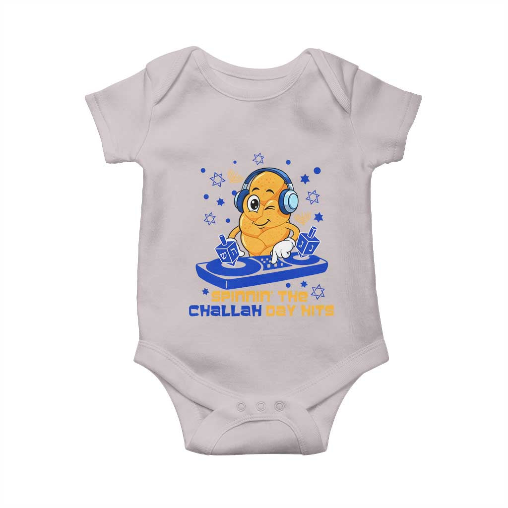Hanukkah DJ Challah And Dreidel Baby Onesie Funny Jewish Gift - Wonder Print Shop