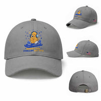 Hanukkah DJ Challah And Dreidel Baseball Cap Funny Jewish Gift
