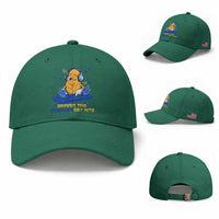 Hanukkah DJ Challah And Dreidel Baseball Cap Funny Jewish Gift