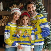 Chanukkah DJ Challah And Dreidel Hanukkah Ugly Sweater Funny Jewish Gift - Wonder Print Shop