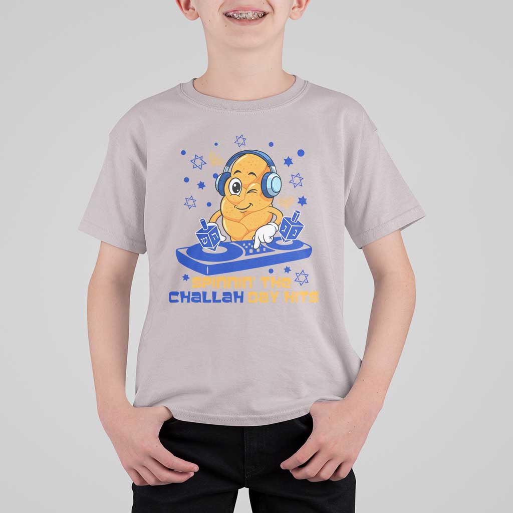 Hanukkah DJ Challah And Dreidel T Shirt For Kid Funny Jewish Gift - Wonder Print Shop