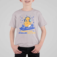 Hanukkah DJ Challah And Dreidel T Shirt For Kid Funny Jewish Gift - Wonder Print Shop