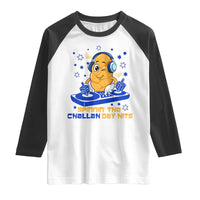 Hanukkah DJ Challah And Dreidel Raglan Shirt Funny Jewish Gift - Wonder Print Shop