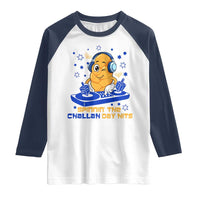 Hanukkah DJ Challah And Dreidel Raglan Shirt Funny Jewish Gift - Wonder Print Shop