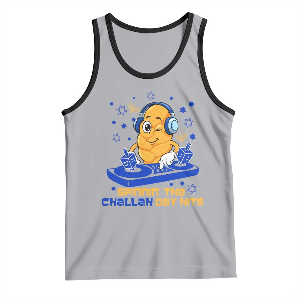 Hanukkah DJ Challah And Dreidel Tank Top Funny Jewish Gift - Wonder Print Shop