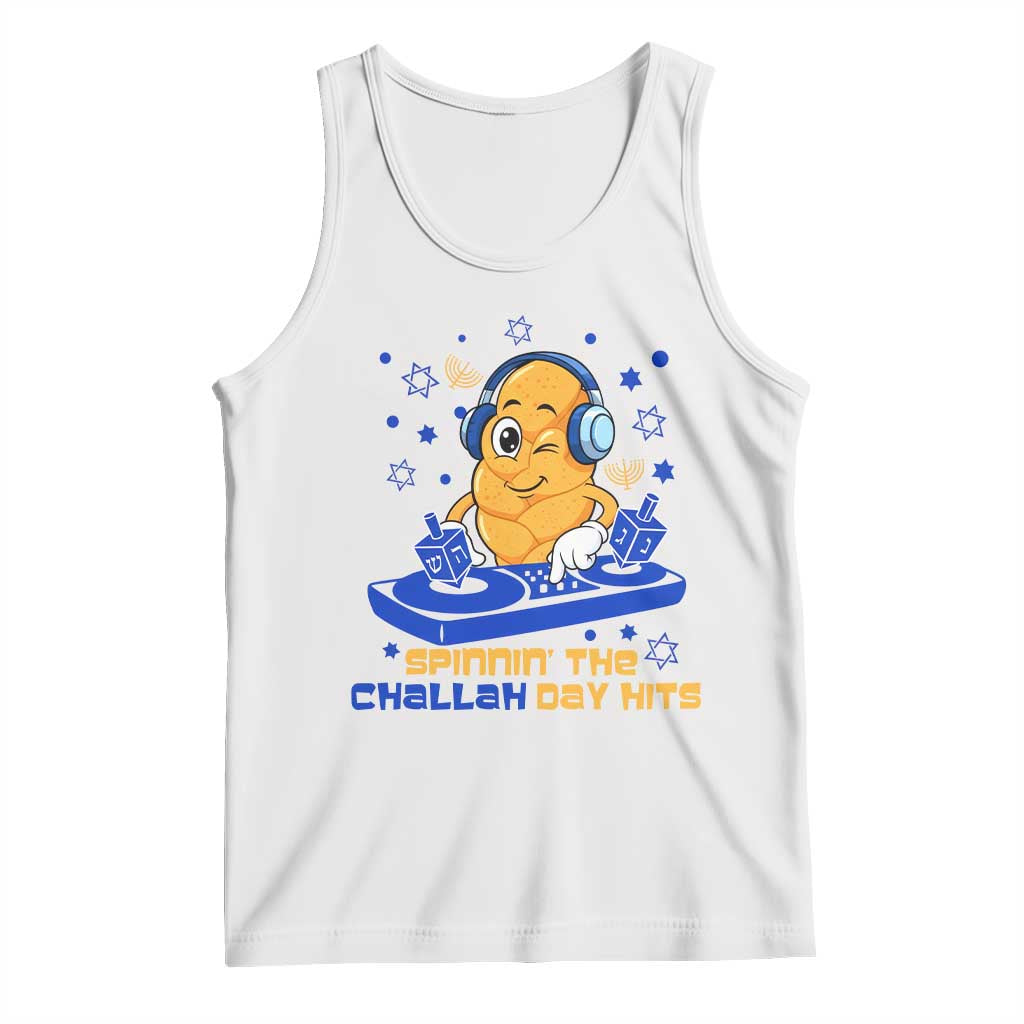 Hanukkah DJ Challah And Dreidel Tank Top Funny Jewish Gift - Wonder Print Shop