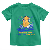 Hanukkah DJ Challah And Dreidel Toddler T Shirt Funny Jewish Gift - Wonder Print Shop
