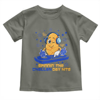 Hanukkah DJ Challah And Dreidel Toddler T Shirt Funny Jewish Gift - Wonder Print Shop