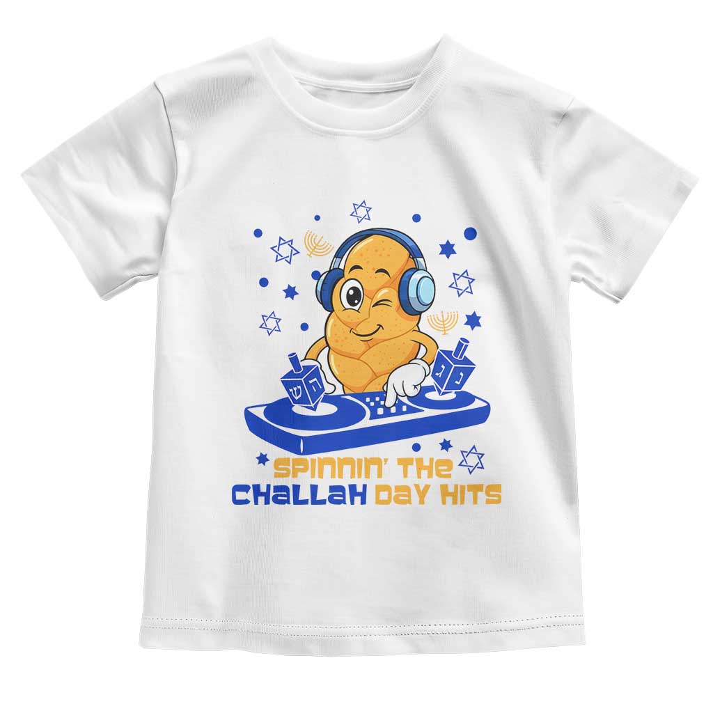 Hanukkah DJ Challah And Dreidel Toddler T Shirt Funny Jewish Gift - Wonder Print Shop