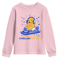 Hanukkah DJ Challah And Dreidel Youth Sweatshirt Funny Jewish Gift - Wonder Print Shop