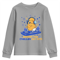Hanukkah DJ Challah And Dreidel Youth Sweatshirt Funny Jewish Gift - Wonder Print Shop