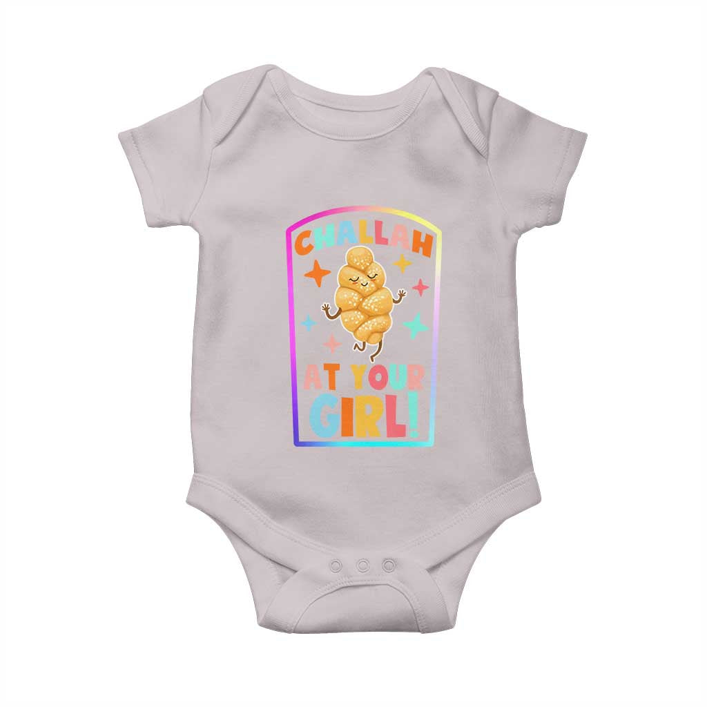 Funny Hanukkah Challah At Ya Girl Baby Onesie Jewish Chanukah Bread Gift - Wonder Print Shop