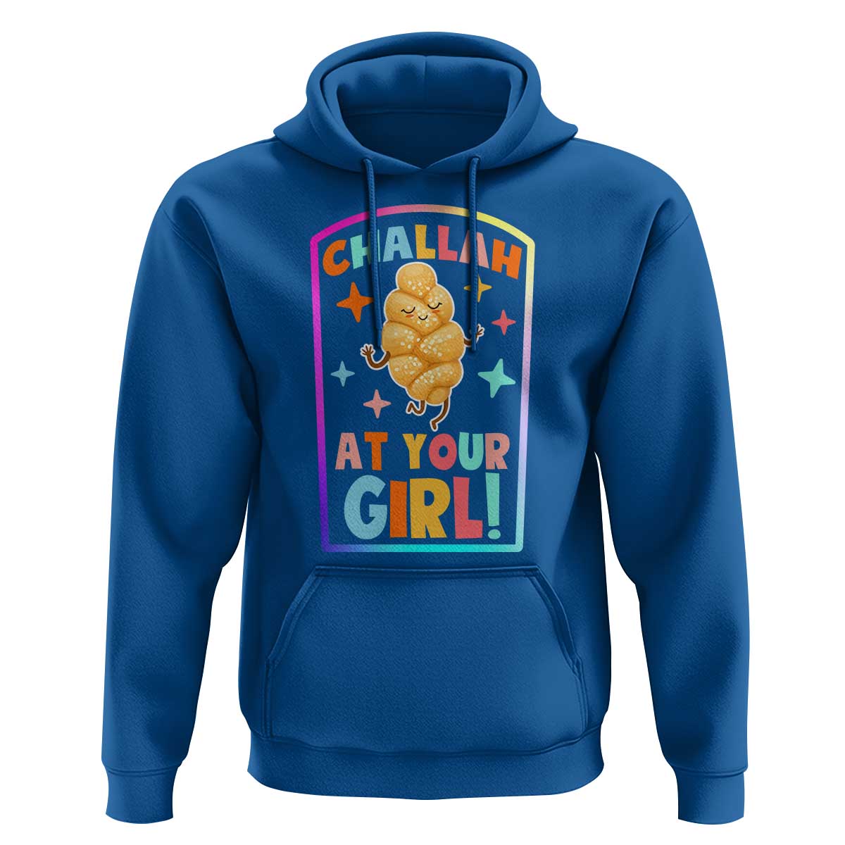 Funny Hanukkah Challah At Ya Girl Hoodie Jewish Chanukah Bread Gift - undefined