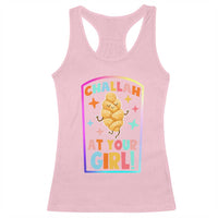Funny Hanukkah Challah At Ya Girl Racerback Tank Top Jewish Chanukah Bread Gift - Wonder Print Shop