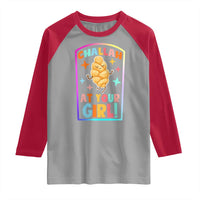 Funny Hanukkah Challah At Ya Girl Raglan Shirt Jewish Chanukah Bread Gift - Wonder Print Shop