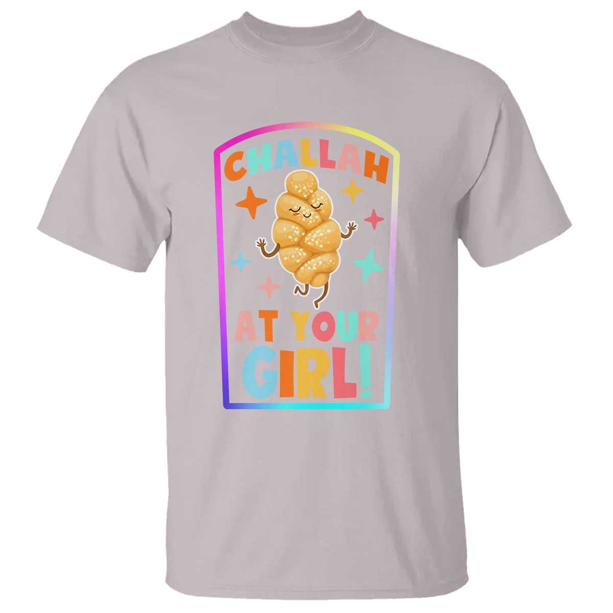 Funny Hanukkah Challah At Ya Girl T Shirt Jewish Chanukah Bread Gift - Wonder Print Shop