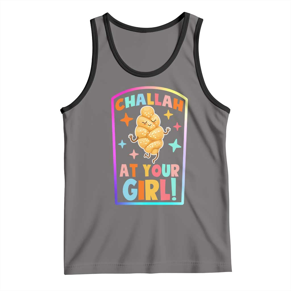 Funny Hanukkah Challah At Ya Girl Tank Top Jewish Chanukah Bread Gift - Wonder Print Shop