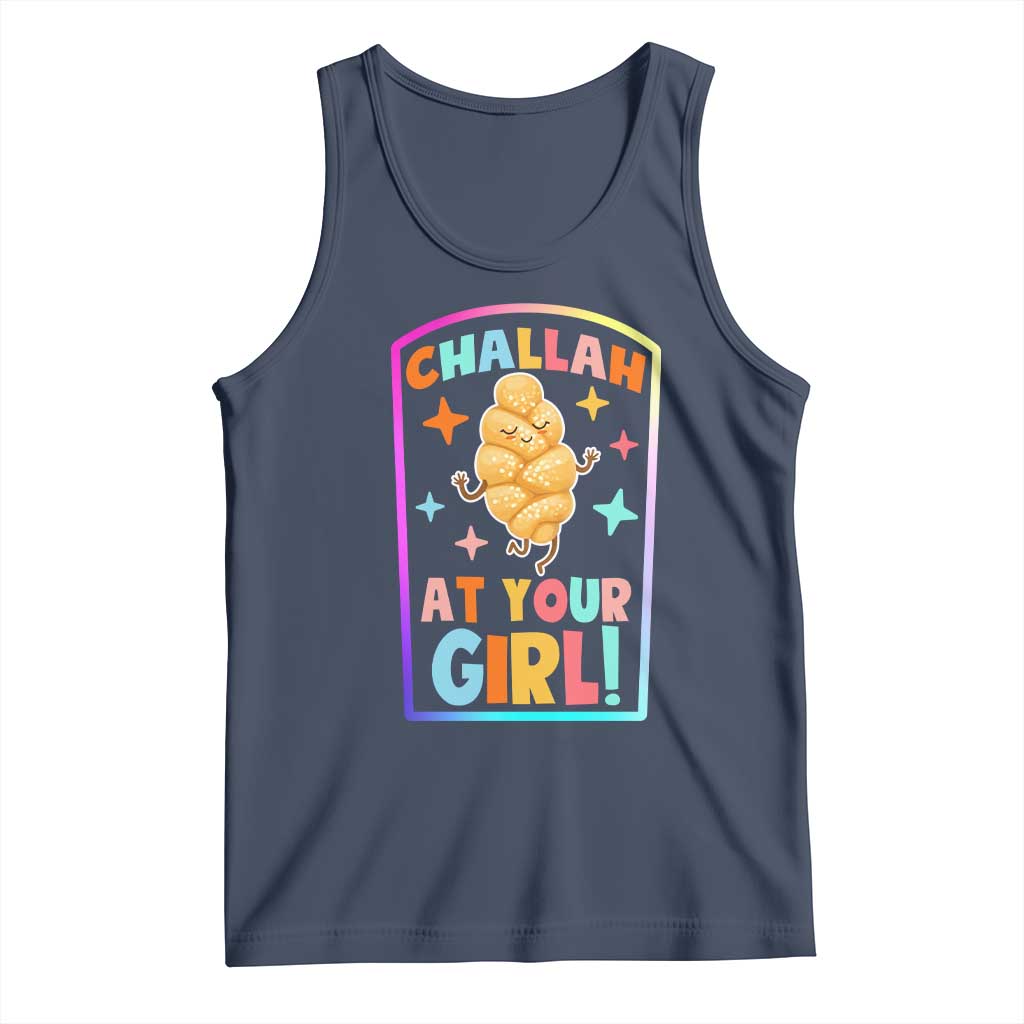 Funny Hanukkah Challah At Ya Girl Tank Top Jewish Chanukah Bread Gift - Wonder Print Shop