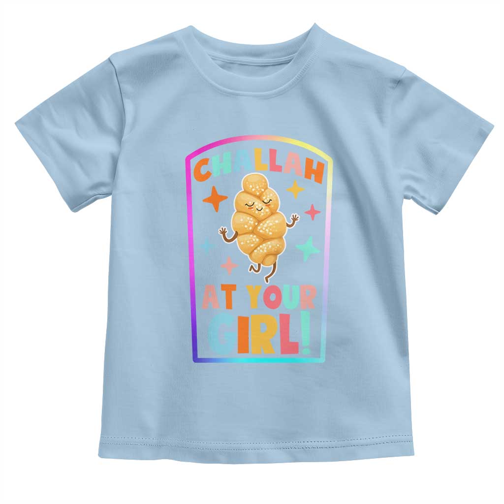 Funny Hanukkah Challah At Ya Girl Toddler T Shirt Jewish Chanukah Bread Gift - Wonder Print Shop