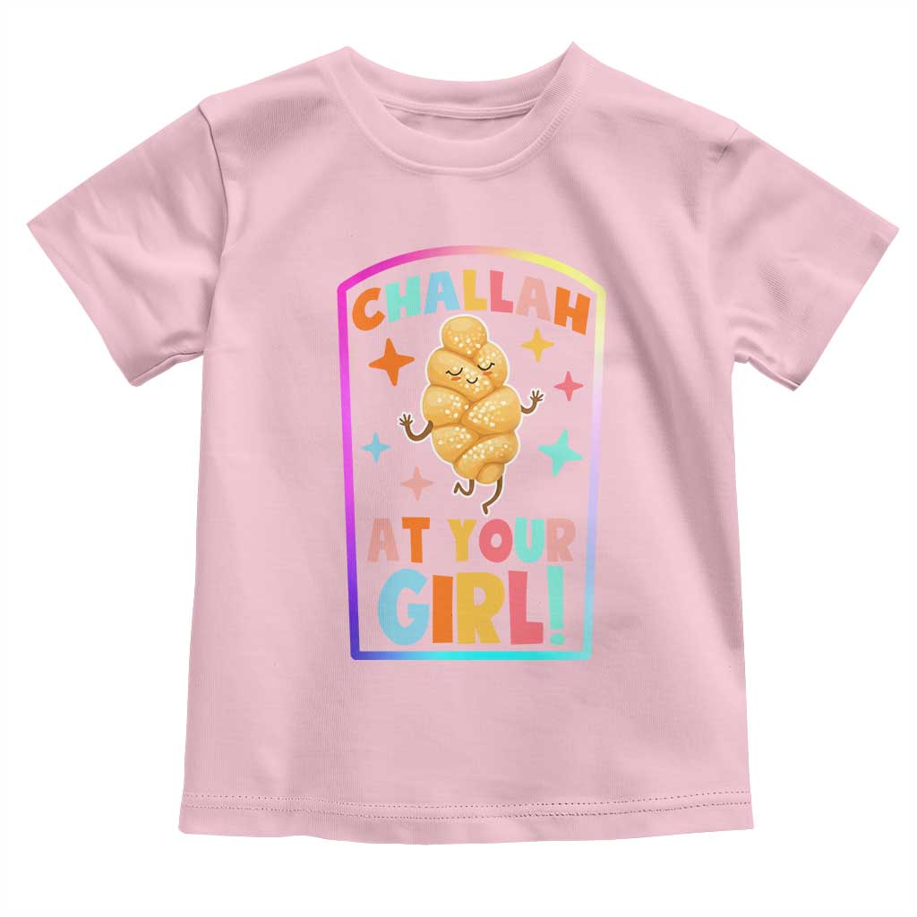 Funny Hanukkah Challah At Ya Girl Toddler T Shirt Jewish Chanukah Bread Gift - Wonder Print Shop