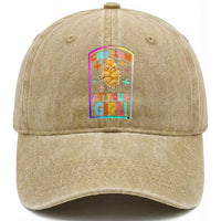 Funny Hanukkah Challah At Ya Girl Washed Cotton Baseball Cap Jewish Chanukah Bread Gift