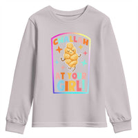 Funny Hanukkah Challah At Ya Girl Youth Sweatshirt Jewish Chanukah Bread Gift - Wonder Print Shop