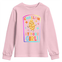 Funny Hanukkah Challah At Ya Girl Youth Sweatshirt Jewish Chanukah Bread Gift - Wonder Print Shop