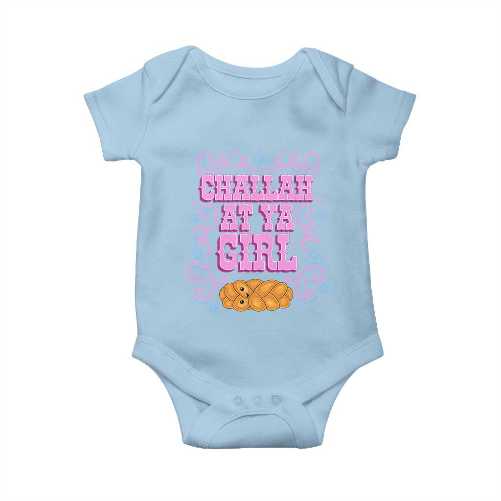 Funny Jewish Holiday Baby Onesie Challah At Ya Girl Gift - Wonder Print Shop