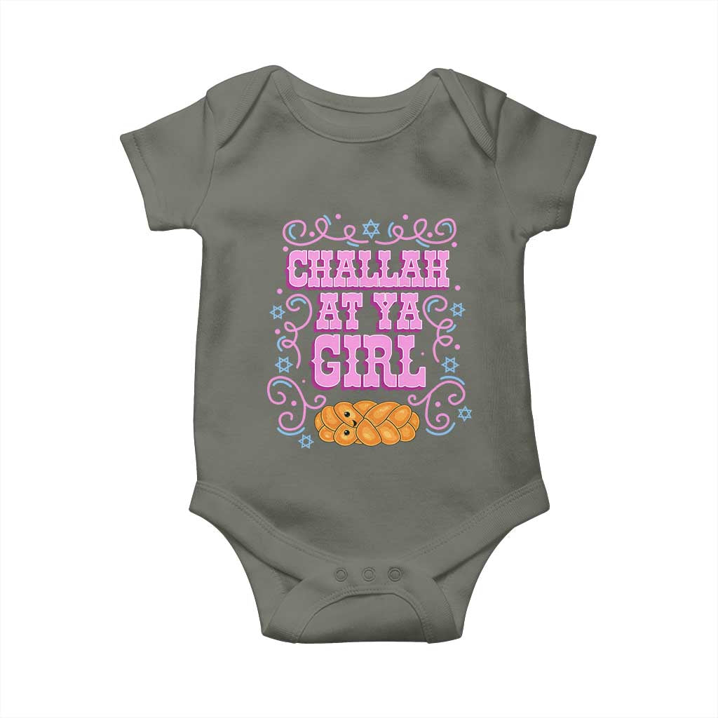 Funny Jewish Holiday Baby Onesie Challah At Ya Girl Gift - Wonder Print Shop