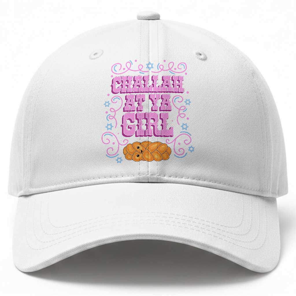 Funny Jewish Holiday Baseball Cap Challah At Ya Girl Gift