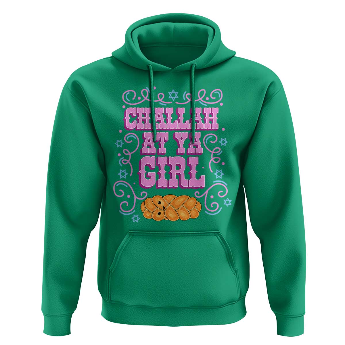 Funny Jewish Holiday Hoodie Challah At Ya Girl Gift - Wonder Print Shop