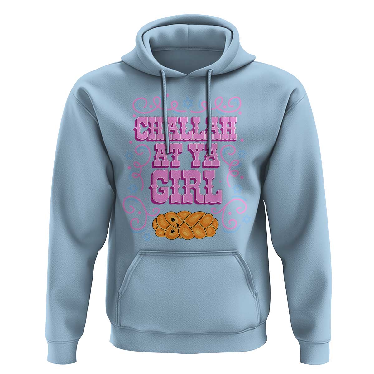 Funny Jewish Holiday Hoodie Challah At Ya Girl Gift - Wonder Print Shop