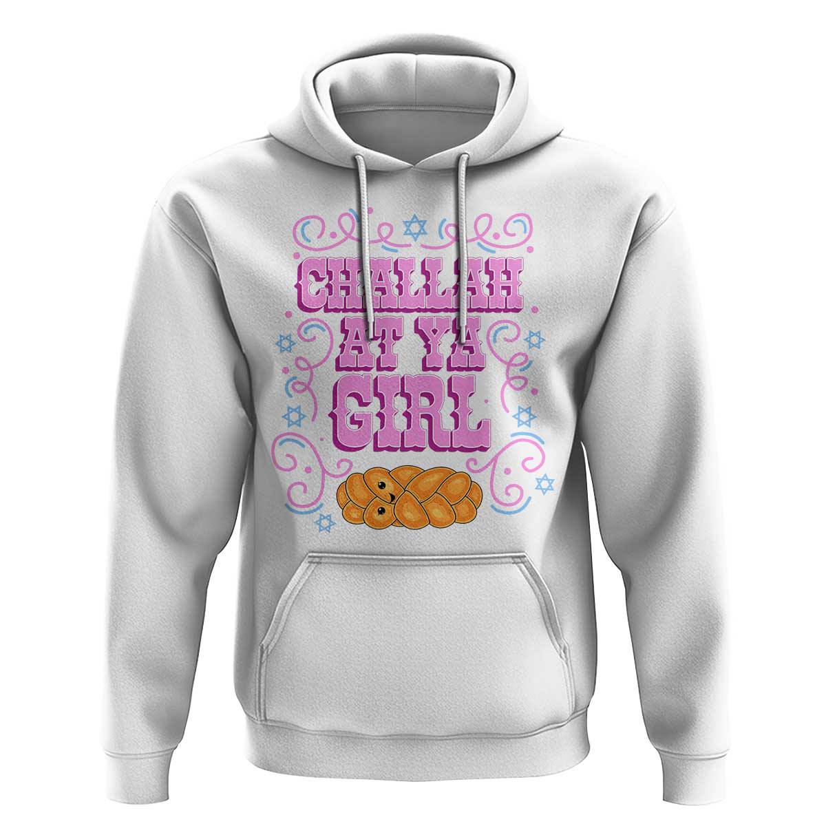 Funny Jewish Holiday Hoodie Challah At Ya Girl Gift - Wonder Print Shop