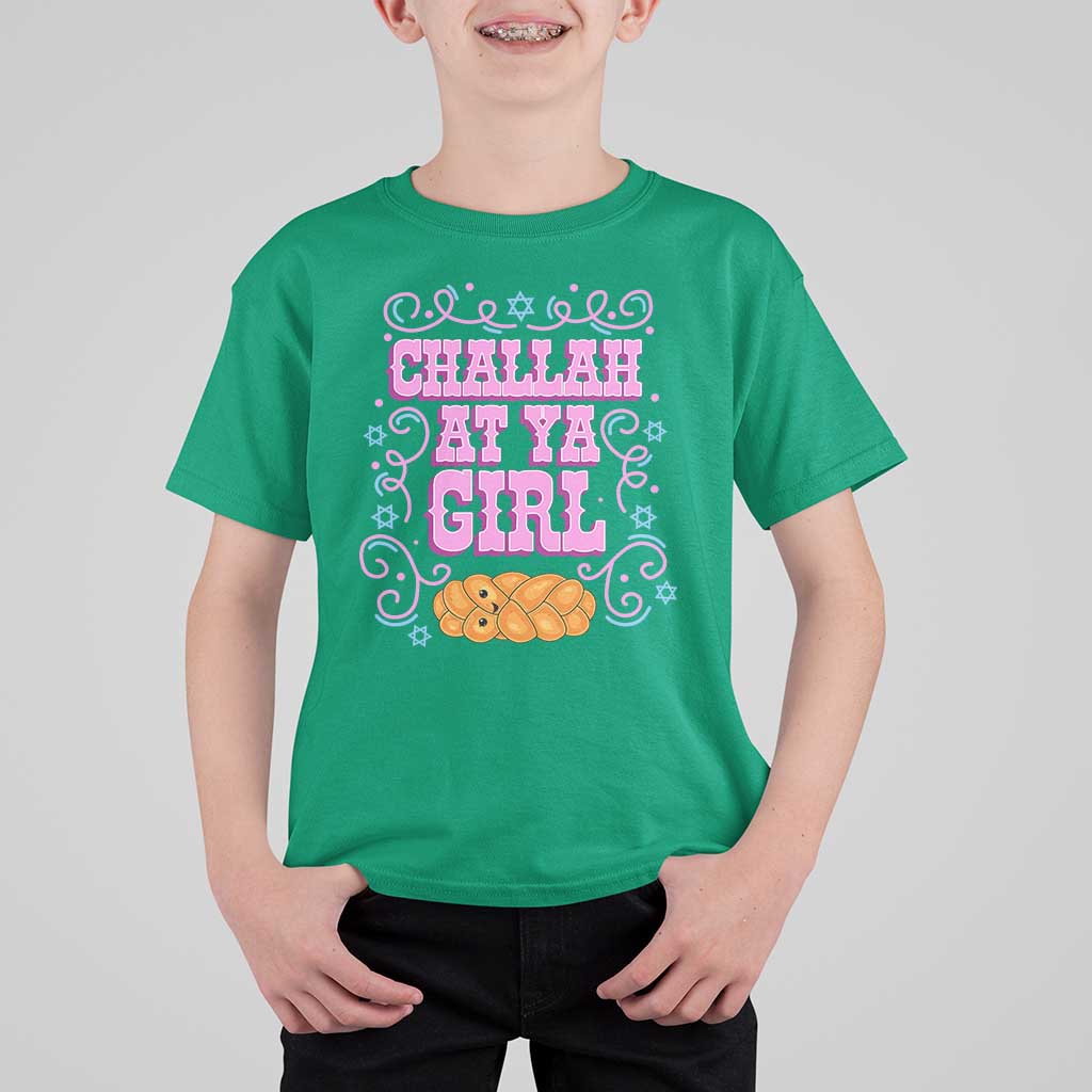 Funny Jewish Holiday T Shirt For Kid Challah At Ya Girl Gift - Wonder Print Shop