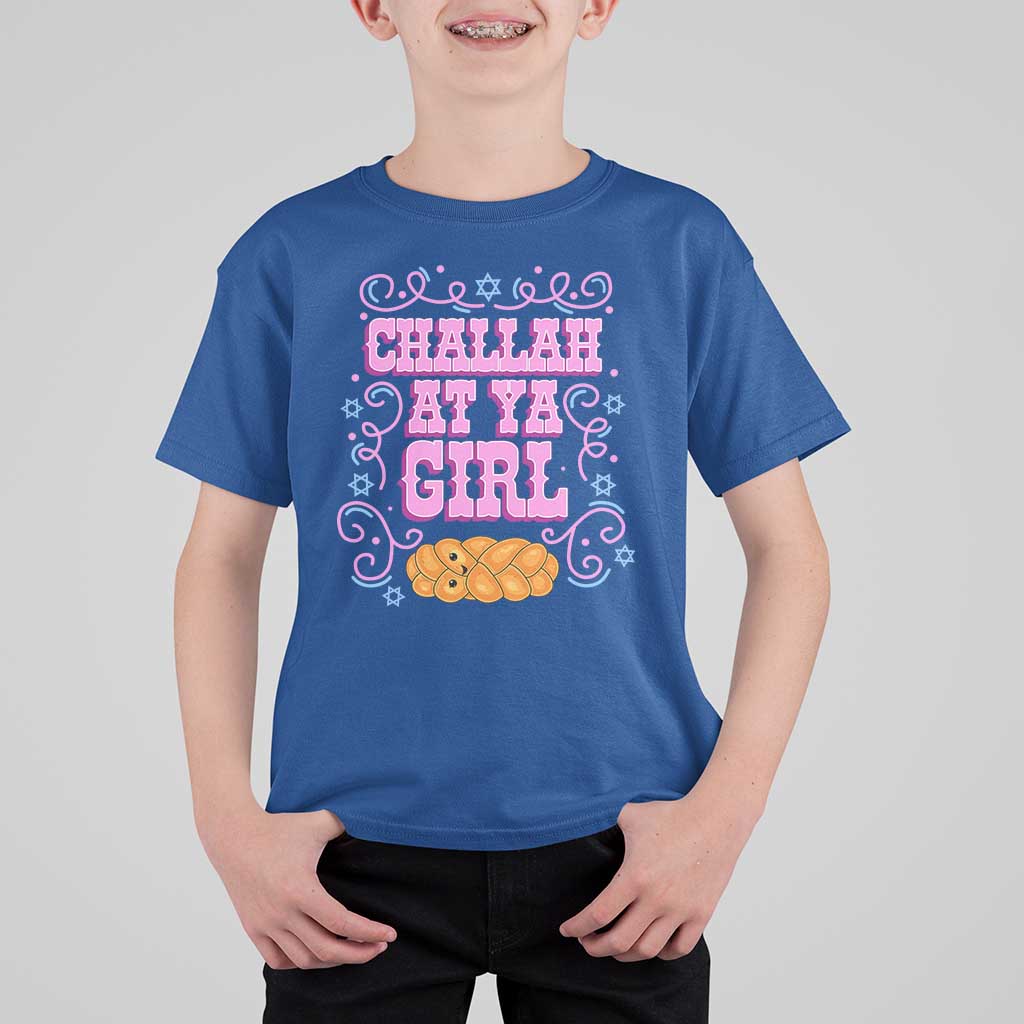 Funny Jewish Holiday T Shirt For Kid Challah At Ya Girl Gift - Wonder Print Shop