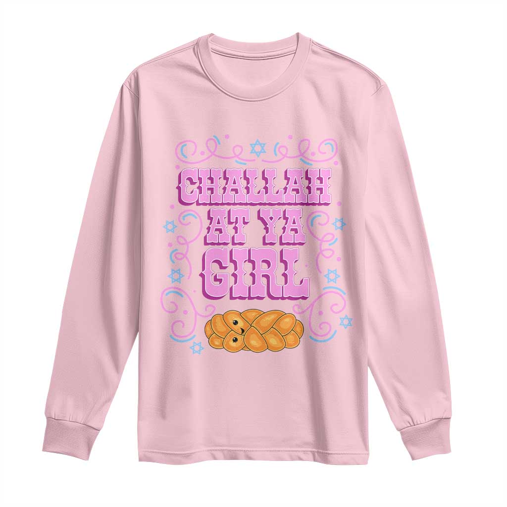 Funny Jewish Holiday Long Sleeve Shirt Challah At Ya Girl Gift - Wonder Print Shop